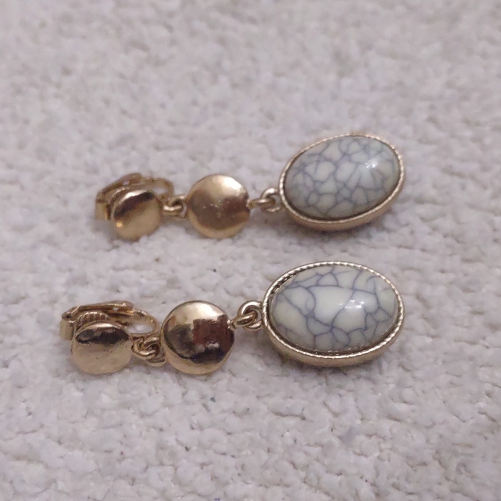 Vintage clip on earrings